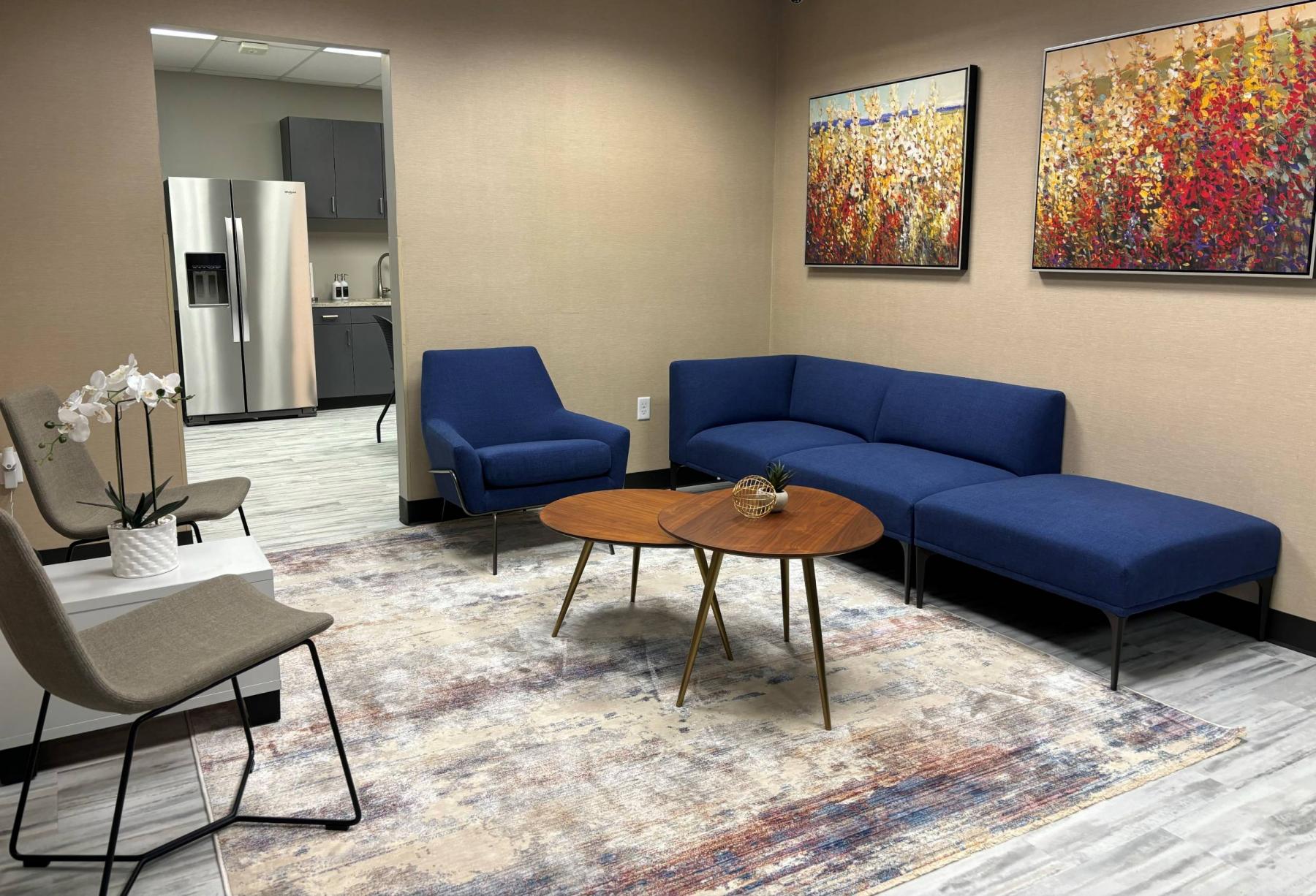 Reception area at Fusion Workplaces Allentown